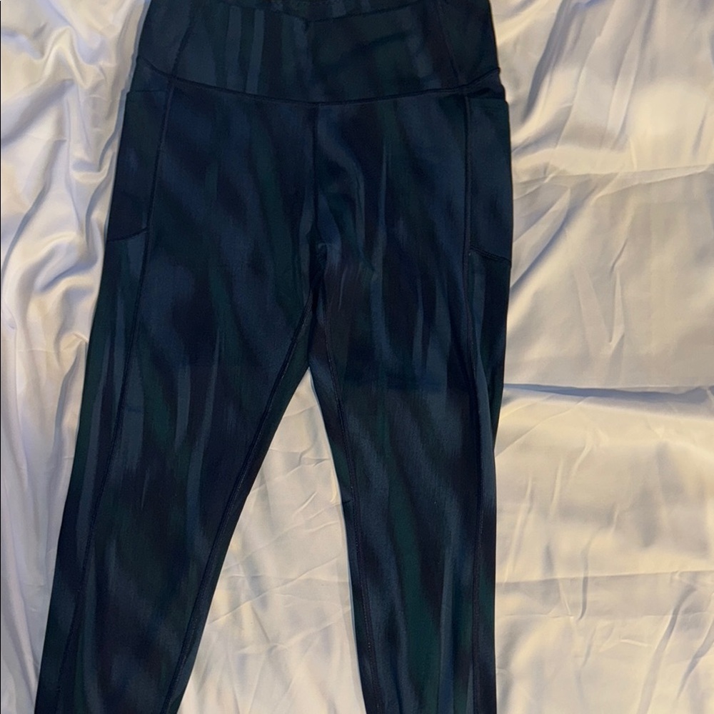 Women's Blue and Green Leggings